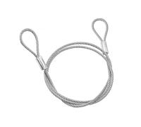 Générique Câble en Acier Inoxydable, 4 Pièces câbles de sécurité, 3mm x 1m, Corde de sécurité en Acier Inoxydable