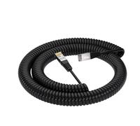 Générique Câble Enroulé À Fil De Signal LAN Rétractable En TPU 8 Cœurs | Résistance à la traction bobine ressort rétractable pour cat5 Ethernet transmission signal(Cat 5 LAN 8 Cores,9Meter Extended)
