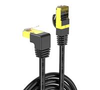 Générique Câble Ethernet 10 Gigabit Cat8 Rapide 10 Gbps 600 MHz/s Cordon de raccordement réseau câble RJ45 Plat pour Le Streaming de Jeu Plat