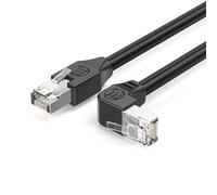 Générique Câble Ethernet Cat5e directionnel multiple, 45 connecteurs à angle droit pour une installation facile dans un petit espace