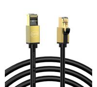 Générique Câble Ethernet CAT8 blindé 2000MHz, Cordon réseau CAT8 RJ45 pour Une Transmission Stable pour Les Joueurs, câble Ethernet de Jeu