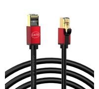 Générique Câble Ethernet CAT8 blindé 2000MHz, Cordon réseau CAT8 RJ45 pour Une Transmission Stable pour Les Joueurs, câble Ethernet de Jeu