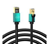 Générique Câble Ethernet CAT8 blindé 2000MHz, cordon réseau CAT8 RJ45 pour une Transmission Stable pour les joueurs, câble Ethernet de jeu