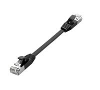 Générique Câble Ethernet LAN CAT7 plat RJ45 court 10Gbps SSTP 32AWG, adapté aux PS5, routeurs, ordinateurs et autres appareils.(0.5M)