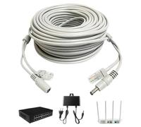 Générique Câble Ethernet Long | Câble Internet Haute Vitesse Connecteur Universel | Ethernet Polyvalent Pour Bureau Domicile Dortoir Connexion Fiable