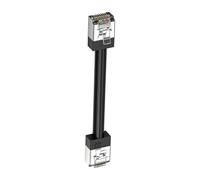 Générique Câble Ethernet pour Modem routeur 0, 15 M, Black | Forme de prise RJ45 compacte, corps recouvert de PVC pour un placement propre sur de courtes distances