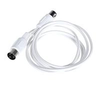 Générique Câble Midi Abs Blanc 2 Fiches Rondes 5 Broches Cordon D'édition Musicale Transmission Midi Stable sans Délai pour Clavier Électronique pour Orgue Électronique et Clavier
