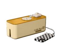 Générique Cable Organiser - Cord Organizer | Charger Organizer | Socket Storage Box | Phone Cable Storage | Non-Slip Charger Power Storage Case for Living Room Bedroom Study Room Work Place