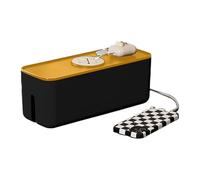 Générique Cable Organizer - Cable Management Box | and Conceal Extension Blocks and Electrical Cables Power Storage Case for Home Living Room Bedroom Study Room Office Non-Slip
