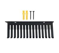 Générique Cable Organizer - Steel Wall Mount 13 Slot Wire Rack Holder | Wire Management Rack - Metal 26cm | Cord Storage Hanger | Space Saving Routing Support | For Desk Workshop, Server Room