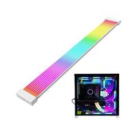 Générique Câble PC, bande A,Câble d'extension à manchon de câble PC 24 broches - Adaptateur de connecteur coloré, bandes LED néon diffusées, accessoires informatiques