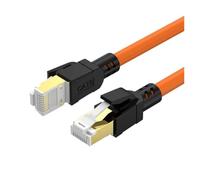 Générique Câble réseau industriel 10G double blindage CAT5E CAT6A CAT8 Profinet Servo EtherCAT Ethernet Gigabit haute flexibilité à 8 broches(CAT8,800cm)