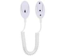 Générique Câble Rétractable Télécommande Antivol Blanc Attache Plastique pour Télévision, Support Sécurisé pour Usage Intérieur Maison et Bureau