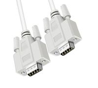 Générique Câble série RS232 direct, fil de DB9 à 9 broches avec construction blindée et matériel de fixation à vis pour utilisation sur port
