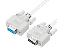 Générique Câble série RS232 direct, fil de DB9 à 9 broches avec construction blindée et matériel de fixation à vis pour utilisation sur port