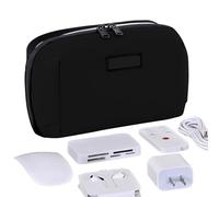Générique Cable Storage Bag, Tech Pouch Organizer, Zippered Padded Shockproof Compact Cord Pouch for Charger, Phone Wire, Gadgets, Passport, Business Trip, Daily Commute Essentials