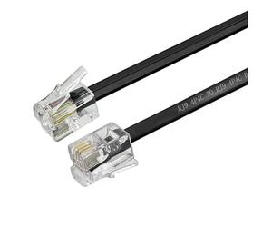 Générique Câble téléphonique RJ9 -RJ9 mâle vers 4P4C, cordon de données modulaire, extension vocale du combiné(3m)