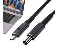 Générique Câble tressé de type C DC | Câble convertisseur PD 140 W à charge rapide tressé en nylon - adaptateur longue durée pour la vie quotidienne, câble de charge de 180 cm pour la maison
