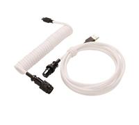 Générique Câble USB A vers Type C for clavier mécanique de jeu, double gaine, avec câble d'alimentation spiralé détachable GX16 de type aviateur.(D5)