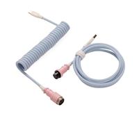 Générique Câble USB A vers Type C for clavier mécanique de jeu, double gaine, avec câble d'alimentation spiralé détachable GX16 de type aviateur.(D3)