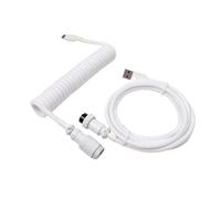 Générique Câble USB A vers Type C for clavier mécanique de jeu, double gaine, avec câble d'alimentation spiralé détachable GX16 de type aviateur.(D4)