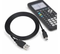 Générique Câble USB Compatible avec Texas Instruments TI-83 Premium CE, Python, TI-84, TI-Nspire CX, Transfert de Données et Recharge