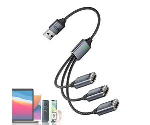 Générique Câble USB De Charge - Multiple, Chargeur USB/Type, C Fournitures Téléphoniques Pour, Appareils Conducteur Intérieur Route Camping | Multipurpose Outdoor Indoor Utility High-performance