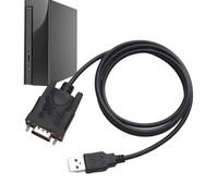 Générique Câble USB série - Câble convertisseur, caâble convertisseur USB veers série,câblesérie USB2.0 mâlevers RS232 Femelle DB9 | Plaqué Or avec chipset PL2303 pour connecter des commutateurs, Un