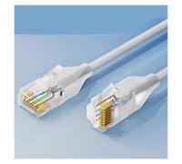 Générique Câble UTP RJ45 Cat6A 10Gbps, cordon de raccordement Ethernet court et Flexible, fil réseau fin pris en charge PoE for Switch, PS5, Xbox, ordinateur(2m)