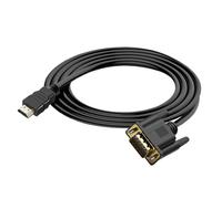 Générique Câble Vga - Câble convertisseur HD Vga de 1,8 m | Adaptateur de cordon Vgas - Accessoires informatiques anti-interférences pour projecteur PC, moniteur TV, bureau