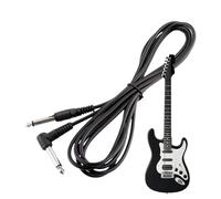 Générique Câbles de Guitare Électrique - 3.05 m Fil Jack Avec Anti-Bruit - Cordon Guitare Électrique 6.35 mm | pour Enceinte Basse Batterie Ampli Studio Scène