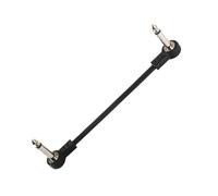 Générique Câbles de Pédales Effets,15 cm Plat Bas Profil Câble Instrument pour Guitarre - Cordon d'Effets Plat à Angle Droit 6.35 mm pour Pratique Réglage École Maison Scène