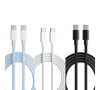 Générique Câbles USB C 100W Ultra-Rapide - Pack de 3 (1m, 1.5m, 2m) - Charge Rapide & Transfert Données Haute Vitesse pour Android, iPad, PC