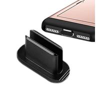 Générique Cache anti-poussière pour port USB C - Prise de protection d'interface de type C en d'aluminium de haute qualité, barrière anti-débris solide, corps en métal résistant à la, concepti