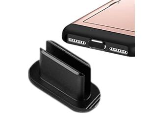 Générique Cache anti-poussière pour port USB C - Prise de protection d'interface de type C en d'aluminium de haute qualité, barrière anti-débris solide, corps en métal résistant à la, concepti