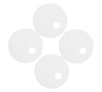 Générique Cache-boulons Universels en Plastique Blanc pour Toilette, Facile à Installer, Décoration Pratique pour Vis de Fixation, pour Maisons et Lieux Publics, Lot de 2 Paires