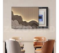 Générique Cache Compteur Electrique Boîte De Distribution Créativité Mural Électrique Boîte Décorative Tableau Électrique Cacher Peintures Tableau Decoration Murale,09,W55*H45cm
