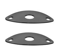Générique Cache de Prise Lot de 2 Pièces en Alliage de Zinc Noir, Remplaçable Accessoire pour Réparation et Entretien Jack pour Guitare Électrique et Basse
