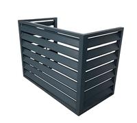 Générique Cache en Aluminium pour climatiseur et Pompe à Chaleur, Grille de Protection pour climatiseur, étanche à la poussière et à l'eau, réduction du Bruit, Convient à Une Utilisation int