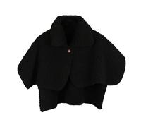 Générique Cache Épaule Chaud Col Cervical Maison Extérieur Automne Hiver Confortable pour Travail Quotidien(Black, One Size)