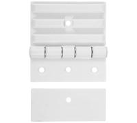 Générique Cache Gond Porte en Plastique Blanc pour Charnière de Porte de Sauna Solide et Stable de Cabine Vapeur Minimaliste