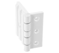 Générique Cache Gond Porte en Plastique Blanc pour Portes de Sauna Charnière Pratique Fixation Stable et Apparence Lisse Minimaliste