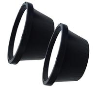 Générique Cache-Haut-Parleur Pack de 2 Pièces de Voiture Étanche 6,5 Pouces en ABS, Coussinet de Remplacement Protecteur pour Audio Automobile pour Système Stéréo