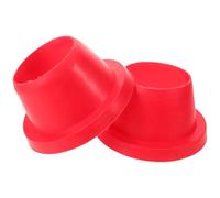 Générique Cache Haut-Parleur Voiture en Silicone Rouge 2 Pièces Résistant à l'usure Protection Étanche pour Haut-parleurs Auto et Bateaux Facile à Retirer