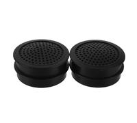 Générique Cache Haut-Parleur Voiture Noir 4pcs en Plastique Grille de Protection Facile à Installer pour Tweeter et Système Audio Automobile