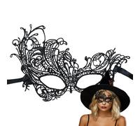 Générique Cache-Oeil Dentelle - Couvre-Visage Cosplay Femme - Accessoire Déguisement Fête pour Femmes Filles Ados Halloween Noël Anniversaire