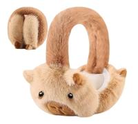 Générique Cache-Oreilles D'Hiver - Protecteurs en Peluche de Capybara Cartoon,Protège-Oreilles Confortables Pliables Et Chauds | Pour Déplacements Sports De Plein Air Ski Moto Temps Froid