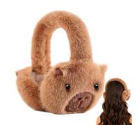 Générique Cache-Oreilles D'Hiver | Protecteurs en Peluche de Capybara Cartoon - Protège-Oreilles En Peluche Pliable Pour La Saison Hivernale,Pour Déplacements Sports De Plein Air Ski Moto Temps Froid