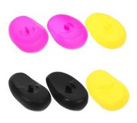 Générique Cache-oreilles en Silicone Léger pour Coloration des Cheveux, Protection Imperméable L'eau Teinture, 3 Paires pour Usage Salon et Maison