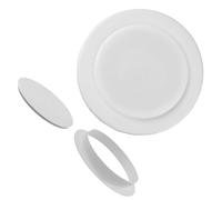 Générique Cache-Orifice de Ventilation Blanc pour climatiseur (Lot de 1), Capuchon décoratif Rond en Plastique PP, Bouchon de Protection pour Ouvertures murales de climatiseur, à Clipser Blanc 160mm
